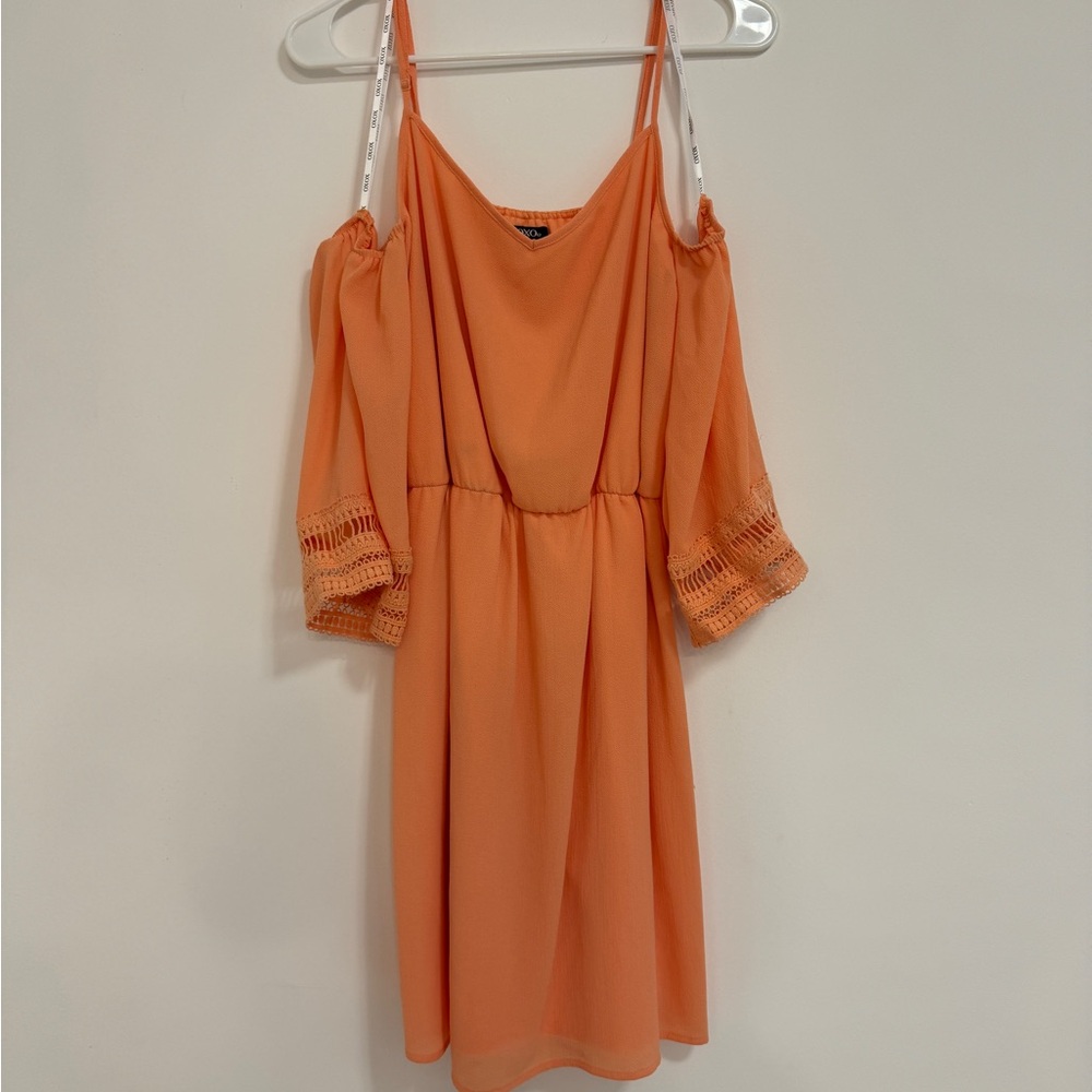Xoxo orange women’s large dress - Picture 3 of 4
